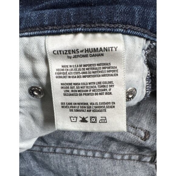 Citizens Of Humanity Cara Jeans Womens 27 High Rise Cigarette Ankle Denim Dark - Picture 9 of 10